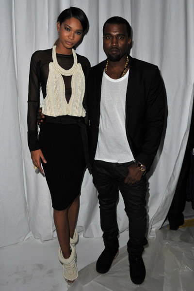 Chanel Iman and Kanye West
