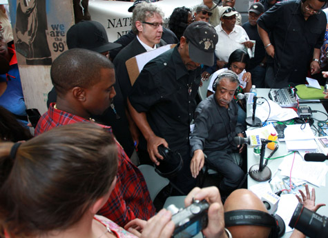 Kanye West and Rev. Al Sharpton