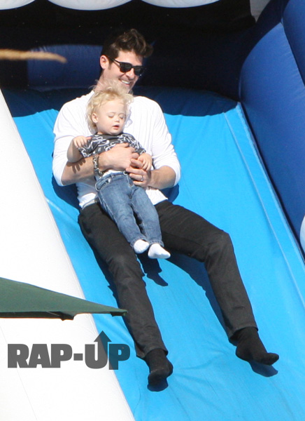 Robin Thicke and son