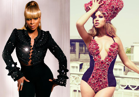 Mary J. Blige and Beyoncé