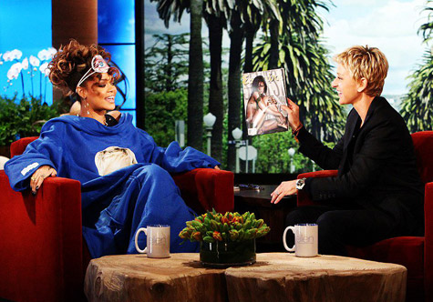 Rihanna and Ellen DeGeneres