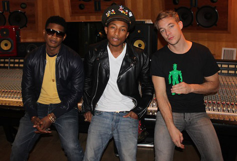 Usher, Pharrell, and Diplo