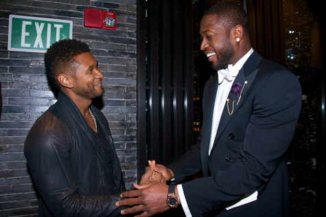 Usher and Dwyane Wade