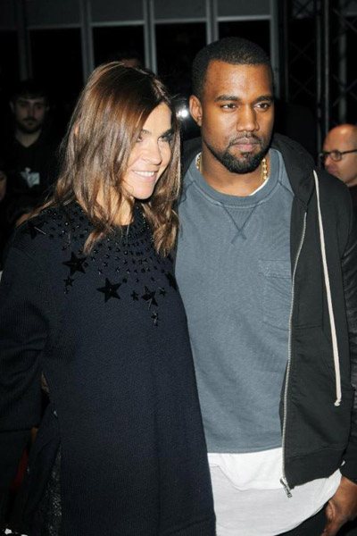 Carine Roitfeld and Kanye West