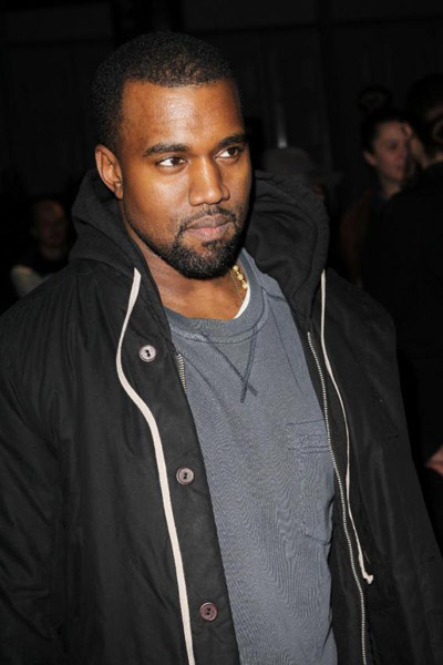 Kanye West Attends Givenchy Show at Paris Fashion Week