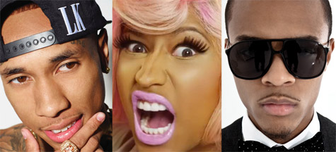 Tyga, Nicki Minaj, and Bow Wow