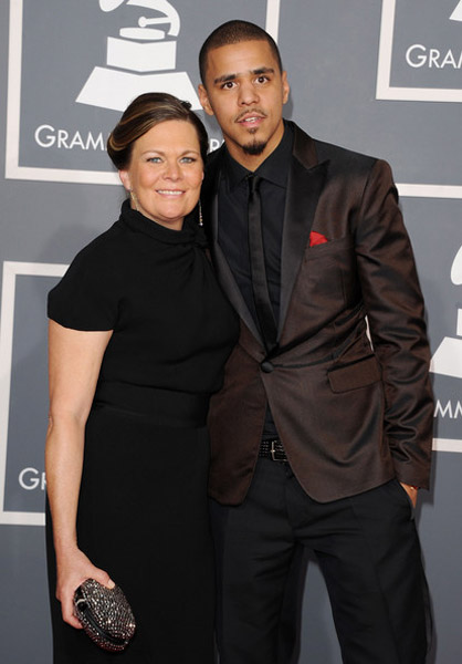 J. Cole and mother