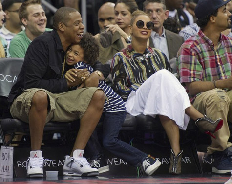 Jay-Z, Julez, and Beyoncé