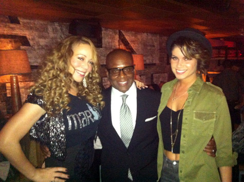 Mariah Carey, L.A. Reid, and Leah LaBelle