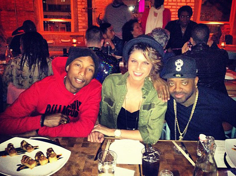 Pharrell, Leah LaBelle, and J.D.