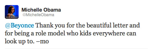 Michelle Obama Tweet