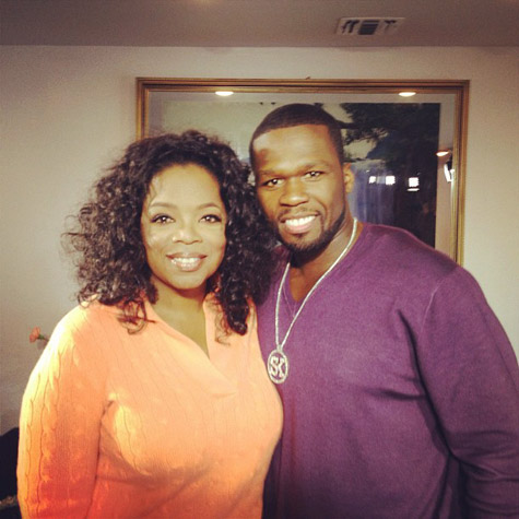 Oprah Winfrey and 50 Cent
