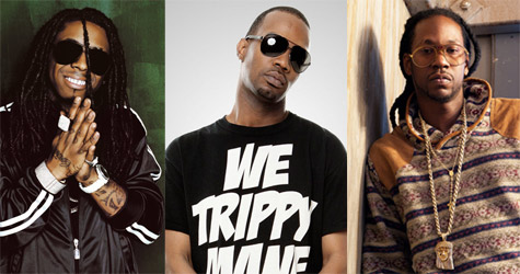 Lil Wayne, Juicy J, and 2 Chainz