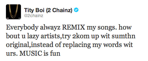 2 Chainz Tweet