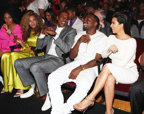 Solange, Beyoncé, Jay-Z, Kanye West, and Kim Kardashian