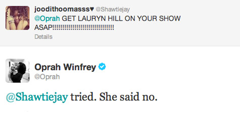 Oprah Winfrey Tweet