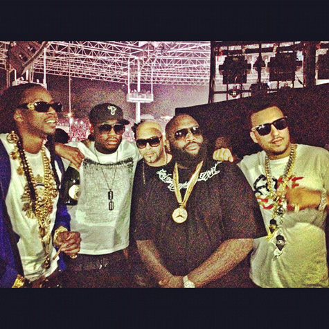 2 Chainz, Meek Mill, Rick Ross, and French Montana