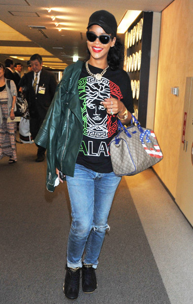 Rihanna Touches Down in Tokyo for Summer Sonic Festival