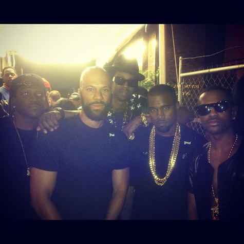 Pusha T, Common, 2 Chainz, Kanye West, and Big Sean