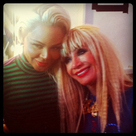 Lil' Kim and Betsey Johnson