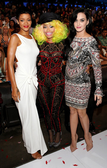 Rihanna, Nicki Minaj, and Katy Perry