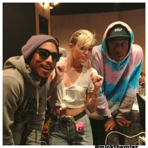 Pharrell, Miley Cyrus, and Tyler, the Creator