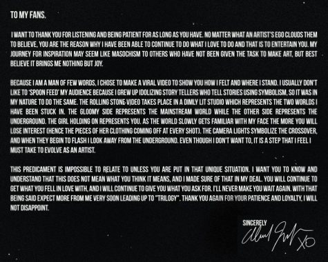 The Weeknd Letter