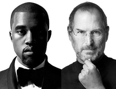 Kanye West and Steve Jobs