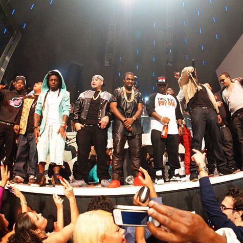 Lil Wayne, Fat Joe, Kanye West, Diddy, and French Montana