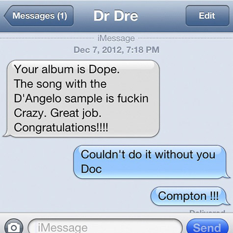 Dr. Dre Text