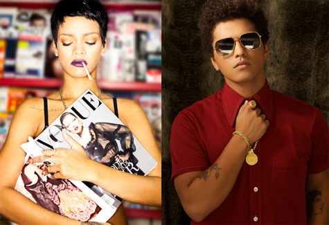 Rihanna and Bruno Mars
