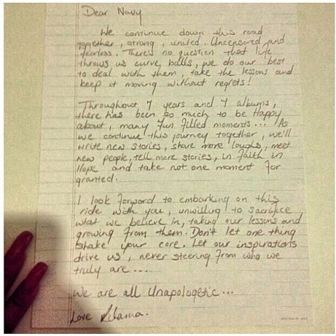 Unapologetic Letter