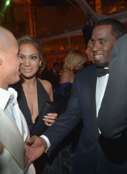 Casper Smart, Jennifer Lopez, and Diddy