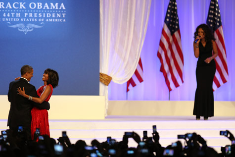 Obamas and Jennifer Hudson
