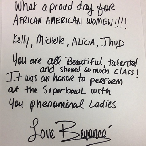 Beyoncé Letter