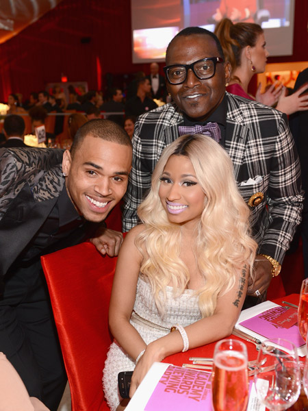 Chris Brown, Nicki Minaj, and Randy Jackson