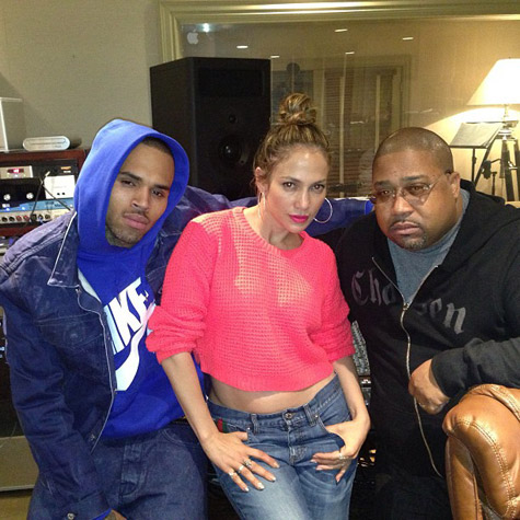 Chris Brown, Jennifer Lopez, and Cory Rooney