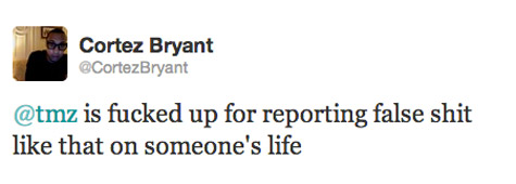 Cortez Bryant Tweet