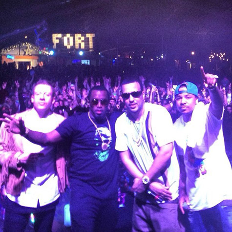 Macklemore, Diddy, French Montana, and Chinx Drugz