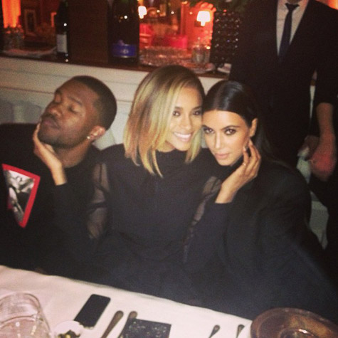 Frank Ocean, Ciara, and Kim Kardashian