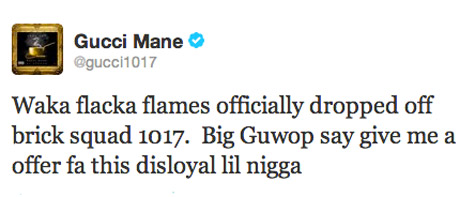 Gucci Mane Tweet