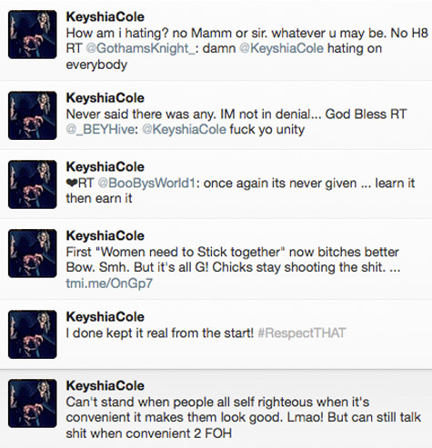 Keyshia Cole Tweets