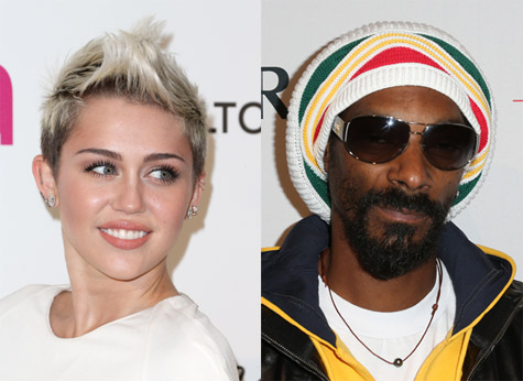 Miley Cyrus and Snoop Dogg