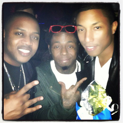 Mack Maine, Lil Wayne, and Pharrell