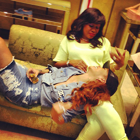 Rihanna and Mama Fenty