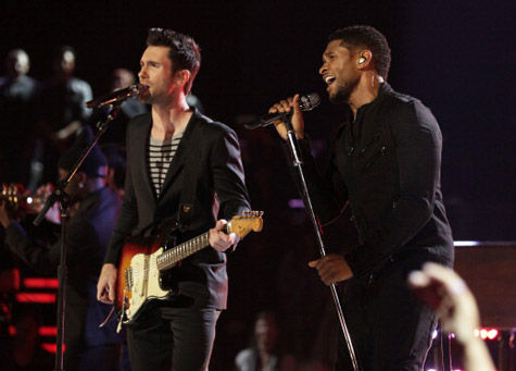 Adam Levine and Usher