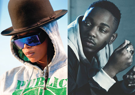 Erykah Badu and Kendrick Lamar