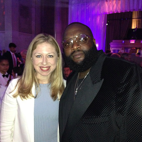 Chelsea Clinton and Rick Ross