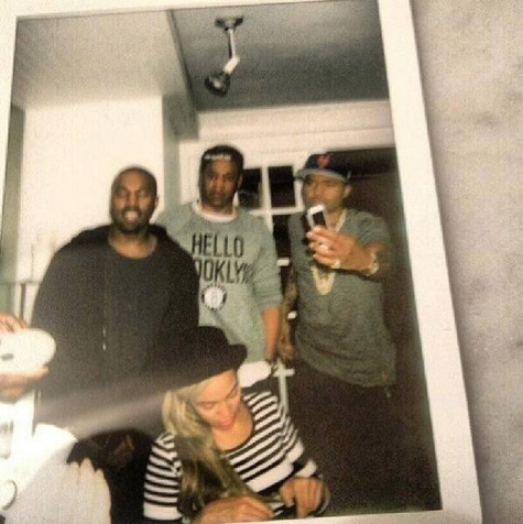 Kanye West, Jay-Z, Nas, and Beyoncé
