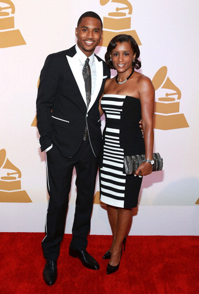 Trey Songz and mother